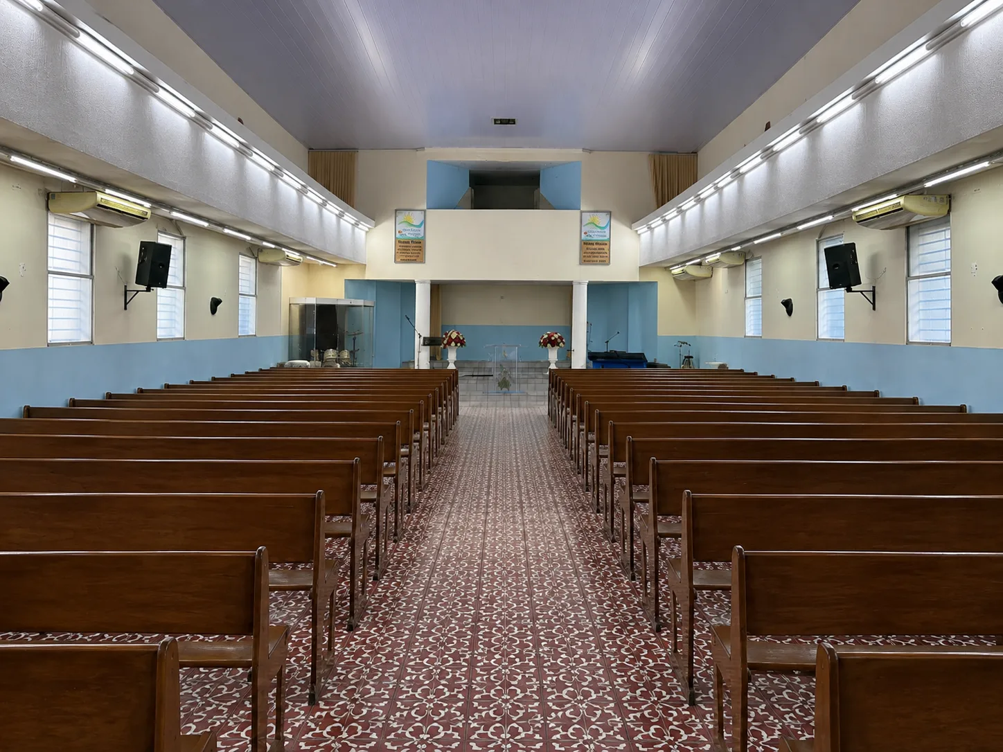 Interior atual do templo